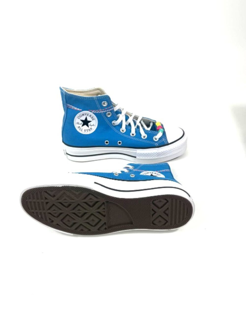 Converse CTAS Hi Lift Embroidered Bracelet Women's Platform Sneakers Sz 7 - Picture 3 of 5